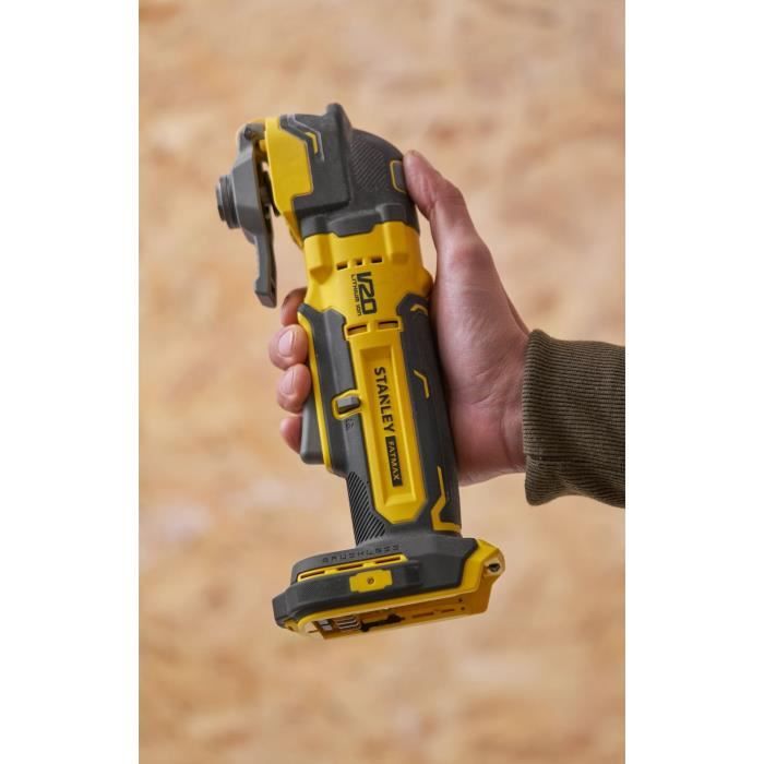Outil Oscillatoire Brushless - STANLEY FATMAX V20 - SFMCE510B-XJ - Lithium 18V - Sans Batterie