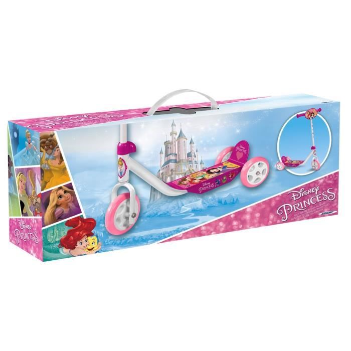 Trottinette 3 Roues - STAMP - DISNEY PRINCESSES - Ajustable en hauteur - Plateau anti-dÈrapant