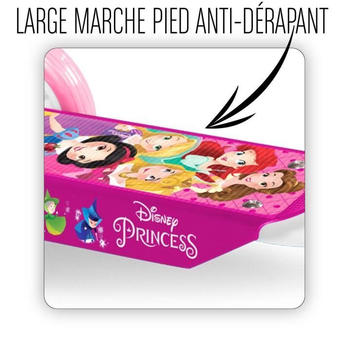 Trottinette 3 Roues - STAMP - DISNEY PRINCESSES - Ajustable en hauteur - Plateau anti-dérapant