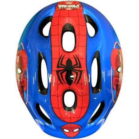 Casque + Coudieres/Genouilleres - STAMP - Spider-man - Tour de tete réglable - Coque blister - Garçon