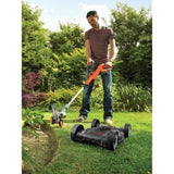 Coupe-bordures 3 en 1 sans fil + batterie 2Ah + chargeur - BLACK&DECKER - STC1820CM-QW - 18V - 28cm - dresse-bordures + tonte