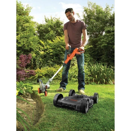 Coupe-bordures 3 en 1 sans fil + batterie 2Ah + chargeur - BLACK&DECKER - STC1820CM-QW - 18V - 28cm - dresse-bordures + tonte