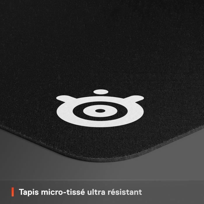 Tapis de souris gaming - STEELSERIES - QCK XXL - Avec surface micro tissée - 900 x 400 mm x 2 mm - Noir