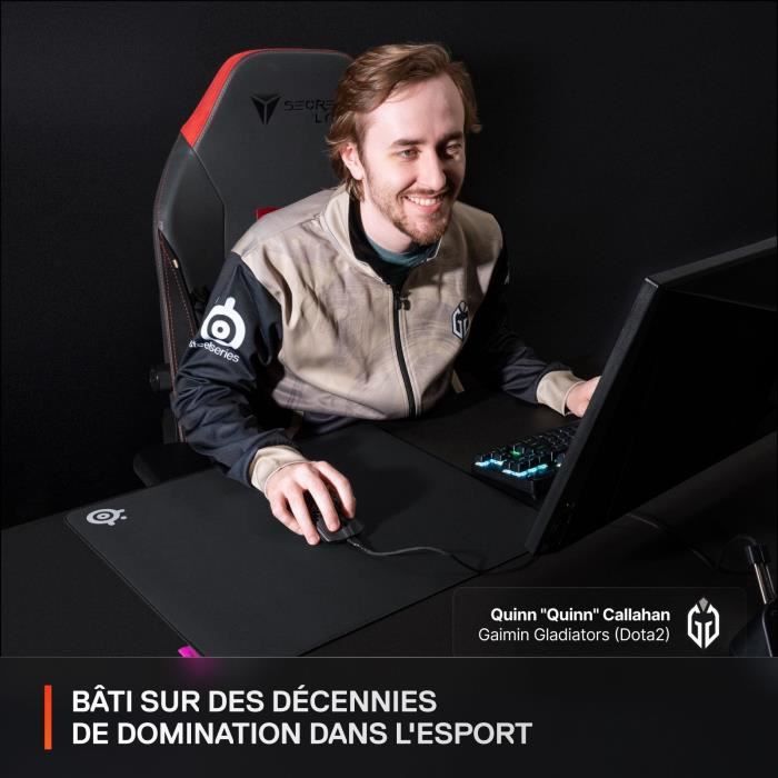 Tapis de souris gaming - STEELSERIES - QcK Performance XL - Rapide - 900 x 400 mm