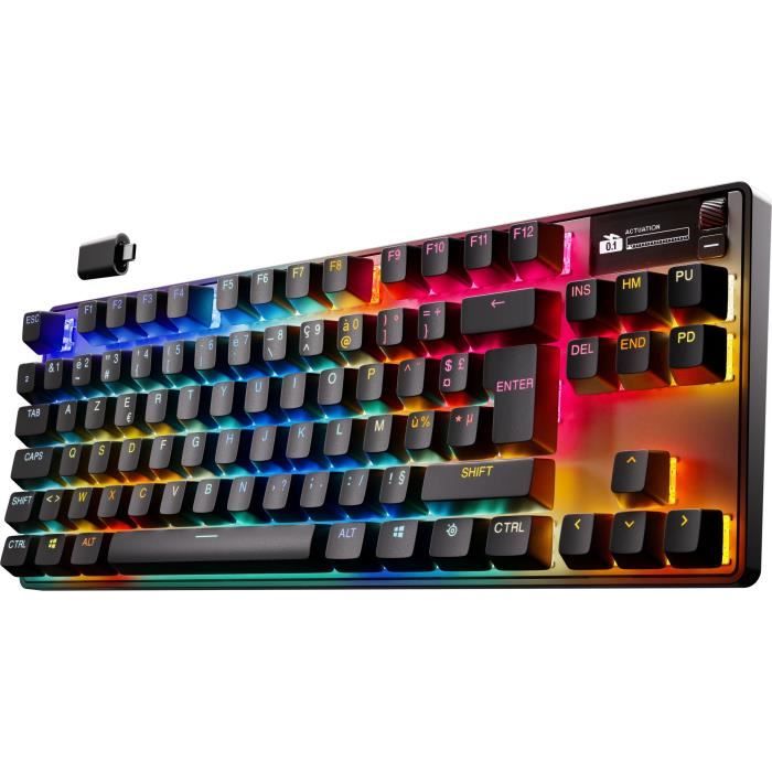 Clavier gamer mécanique sans fil - STEELSERIES - APEX PRO TKL GEN 3 - Noir