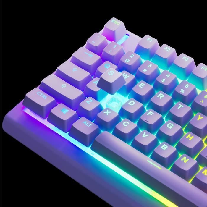 Clavier gaming filaire - STEELSERIES - Apex 3 TKL - Azerty - Lavande