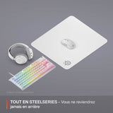 Tapis de souris gaming - STEELSERIES - QcK L - Blanc