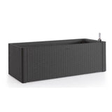 STEFANPLAST Bac a fleurs/Jardiniere rectangulaire NATURAL DELUX - 100x43xH33cm - 90 + 6,5L dans la réserve - Anthracite