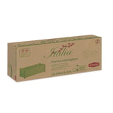 STEFANPLAST Bac a fleurs rectangulaire - ITALIA - Finition effet bois - 100x43xH35cm - 80L - Blanc