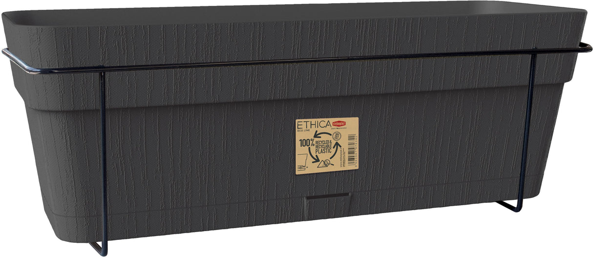 STEFANPLAST Balconniere ETHICA - 9 L - 50x18 x h17 cm - Gris