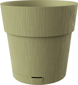 STEFANPLAST Pot de fleur ETHICA - 2 L - 40 x h39 cm - Avec réserve d'eau - Vert olive