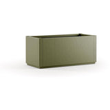STEFANPLAST Bac a fleur/Jardiniere ETHICA rectangulaire 80 cm  - 100x43x35 cm - Vert