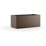 STEFANPLAST Bac a fleur/Jardiniere ETHICA rectangulaire 80 cm  - 100x43x35 cm - Taupe