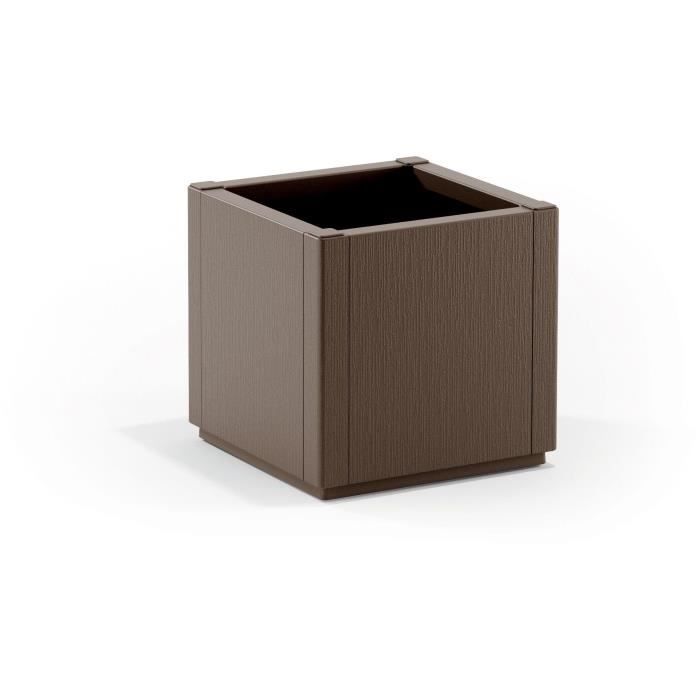 Bac a fleur - ETHICA - Taupe - CarrÈ - 38 L - STEFANPLAST