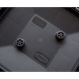 STEFANPLAST Bac a fleur NATURAL DELUXE - Carre avec treillis - Stone gris -  43x43xh142cm