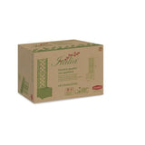 STEFANPLAST Bac a fleur carré ITALIA avec treillis - 30L - Plastique - 43x43x142h cm - Anthracite