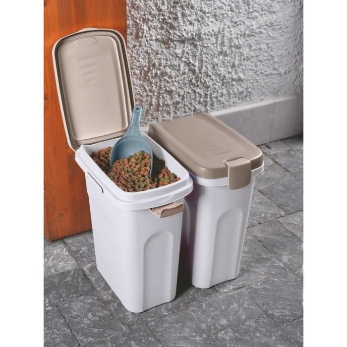 KERBL - Conteneur -  Petfood - Brun/blanc - 15l