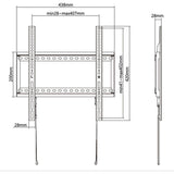 Support TV fixe - SLIM - Stell - SHO 5200
