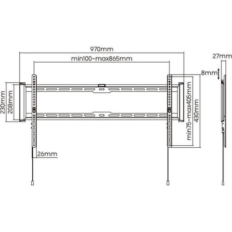 Support TV fixe - SLIM - Stell - SHO 7210