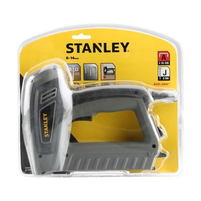 Agrafeuse électrique STANLEY - STHT6-70414 pour agrafe de type A et clous de type J - Câble de 2,5 m