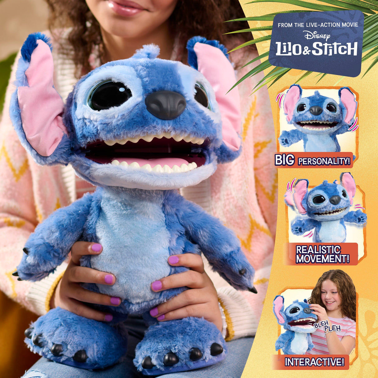 Peluche intéractive ultimate - STITCH - Live action - 23 cm - Des 5 ans