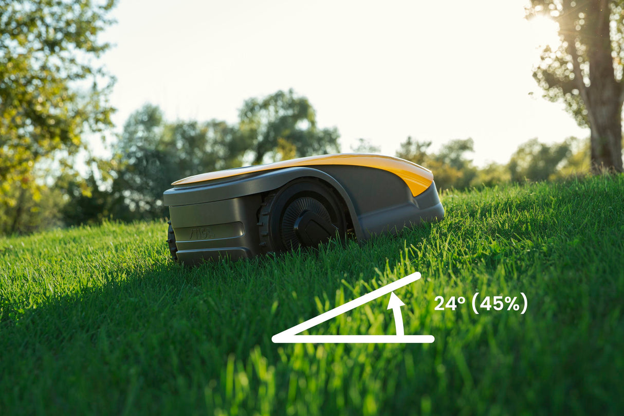 Robot tondeuse connecté sans fil - STIGA - A 500 - Largeur de coupe 18 cm - Jusqu'a 700 m²