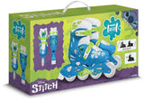 Patins en ligne ajustable - STITCH - Enfant - Bleu - Taille 30-33