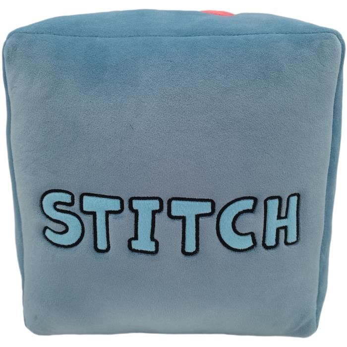 Coussin Cube LILO & STITCH, Microfibre, Dimension 25 x 25 x 25 cm, Disney
