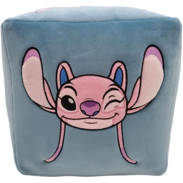 Coussin Cube LILO & STITCH, Microfibre, Dimension 25 x 25 x 25 cm, Disney