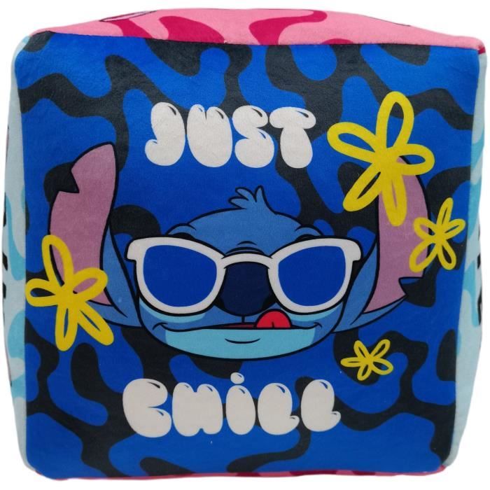 Coussin premium - Cube - Lilo & STITCH - Microfibre - 25 x 25 x 25 cm