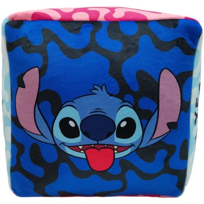Coussin premium - Cube - Lilo & STITCH - Microfibre - 25 x 25 x 25 cm