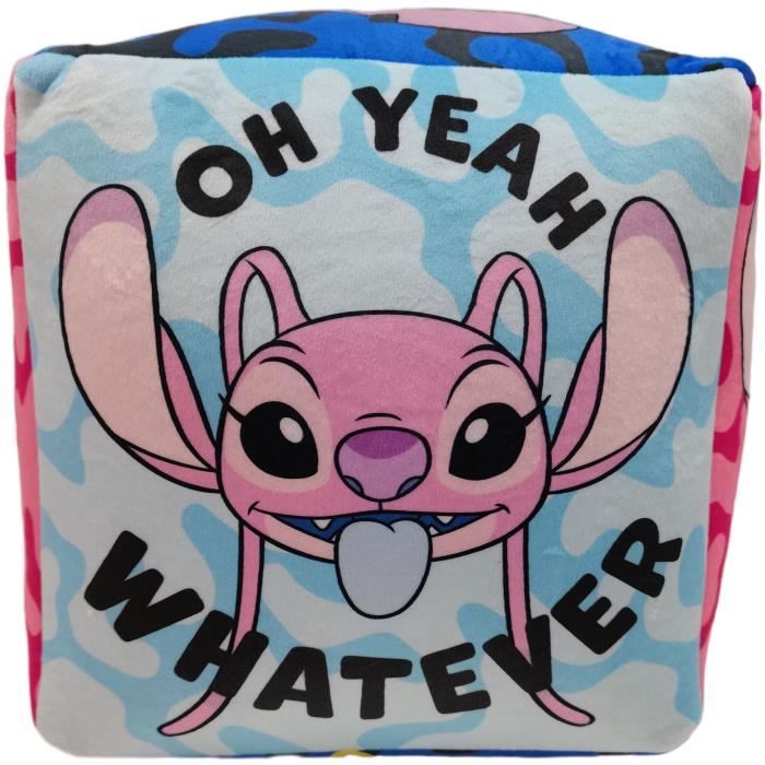Coussin premium - Cube - Lilo & STITCH - Microfibre - 25 x 25 x 25 cm