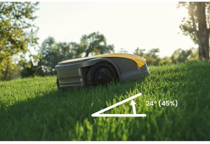 Robot tondeuse connecté sans fil périmétrique - STIGA - A 1000 - 100W - Largeur de coupe 18 cm - Jusqu'a 1400 m²