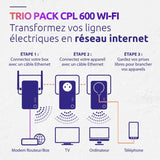 Kit CPL - STRONG - Powerline Wi-Fi 600 Triple Pack - Point d'Acces 300 MB