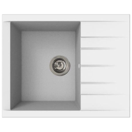 Evier - Résine SMC - Blanc uni - A encastrer - STRADOUR - Cube 1C XS - 62 x 50 cm