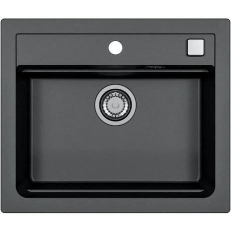 Evier a encastrer - Granit - Noir - 1 bac - 59 x 50 cm - ATROX - STRADOUR