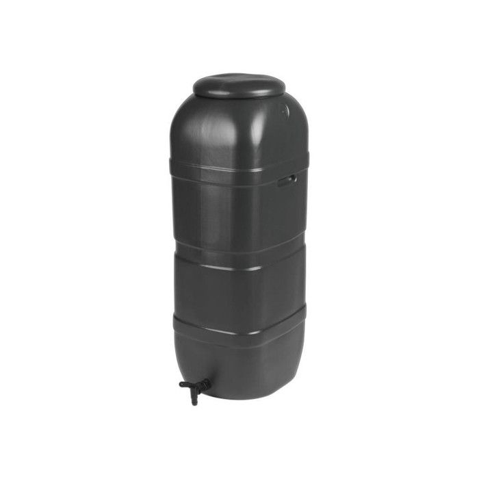 Citerne d'eau - STRATA - Slimine water butt - 100L - 36cm L x 32cm W x 96cm H - Noir