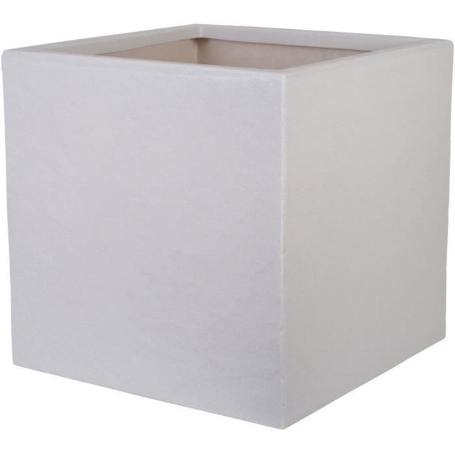 Pot de fleur - STRATA - L - Carré - Riven - Ř 38.5cm x 46.5cm H - Couleur pierre