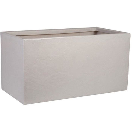 Pot de fleur - STRATA - Riven trough - Ř 38.5cm x 17.5cm H x 46.5cm L - Couleur pierre
