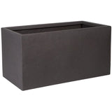 Pot de fleur - STRATA - Riven trough - Ø 38.5cm x 17.5cm H x 46.5cm L - Couleur cendres