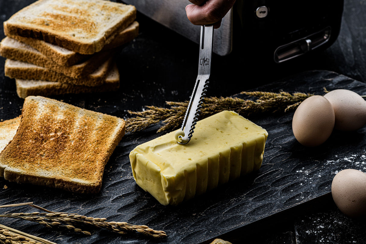 Coffret couteaux a fromages et beurre - STYLE DE VIE - Acier inoxydable - 6 pieces - Argent
