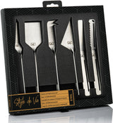 Coffret couteaux a fromages et beurre - STYLE DE VIE - Acier inoxydable - 6 pieces - Argent