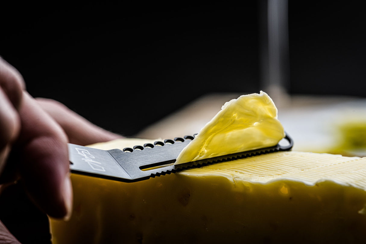 Coffret couteaux a fromages et beurre - STYLE DE VIE - Acier inoxydable - 6 pieces - Noir