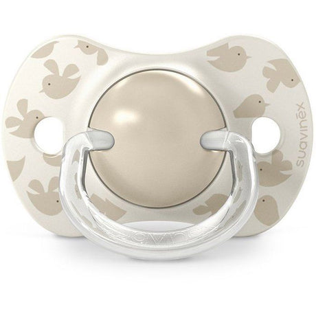 Lot de 2 sucettes symétriques - SUAVINEX - Birdies - SX Pro - 6 a 18 mois - Beige
