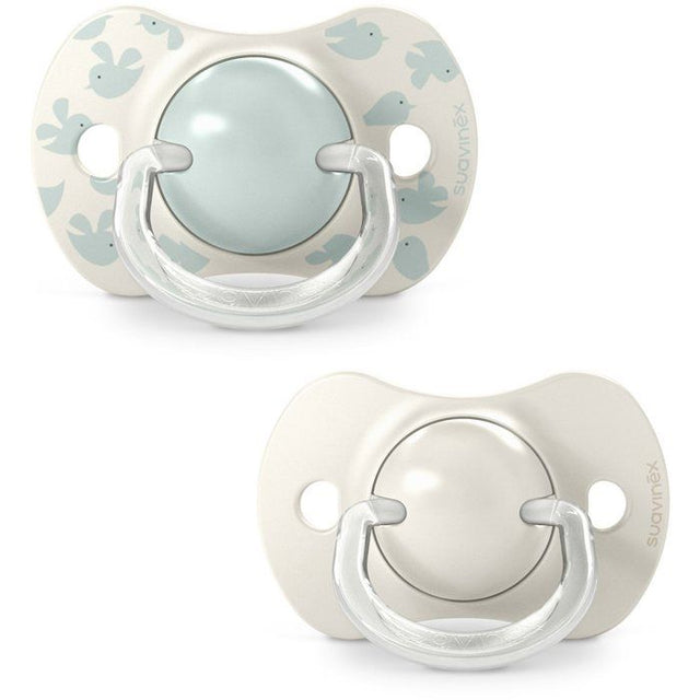 Lot de 2 sucettes symétriques - SUAVINEX - Birdies - SX Pro - 6 a 18 mois - Vert