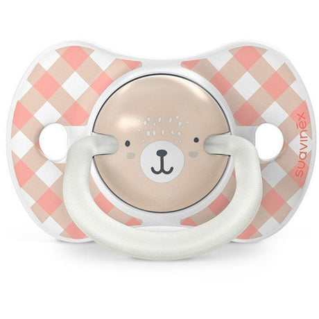Lot de 2 sucettes symétriques - SUAVINEX - Night&Day Wild&Free - SX Pro - 6 a 18 mois - Rose