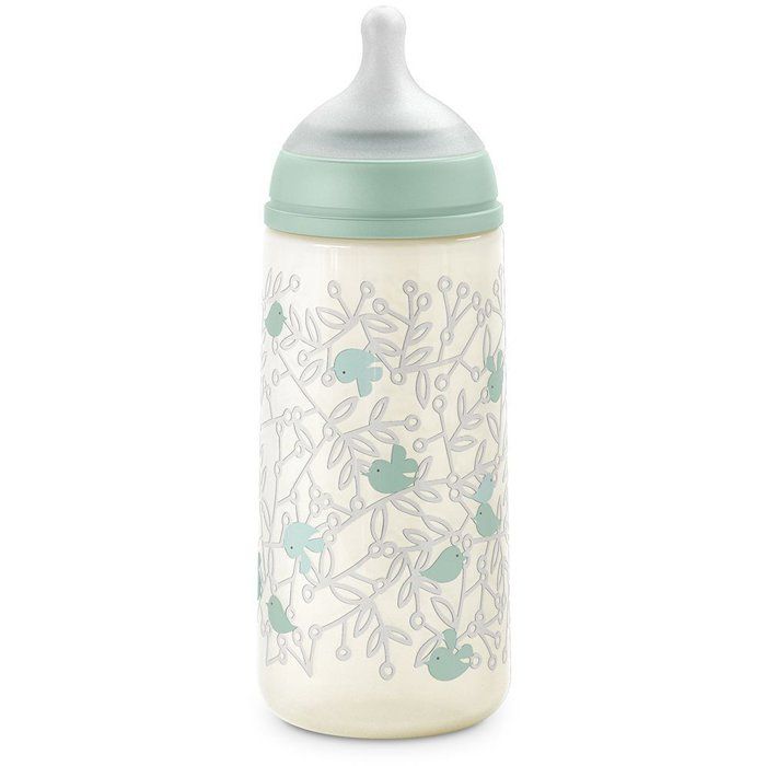 Biberon - SUAVINEX - Birdies - Tétine SX Pro L - 360 ml - 6 mois et plus - Vert