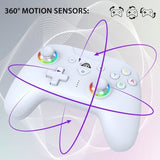 Manette sans fil - SUBSONIC - Switch 2 / Switch - LEDs programmables - Vibrations - Gyroscope - Blanc