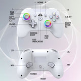 Manette sans fil - SUBSONIC - Switch 2 / Switch - LEDs programmables - Vibrations - Gyroscope - Blanc