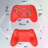 Manette sans fil - SUBSONIC - Switch 2 / Switch - LEDs programmables - Vibrations - Gyroscope - Rouge